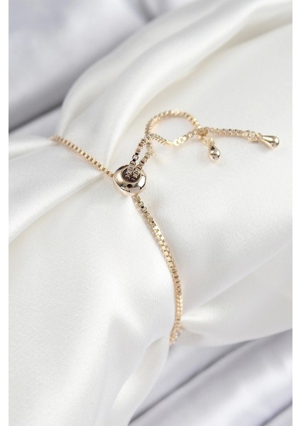 Pirinç Zirkon Taşlı Kutup Yıldızı Model Gold Renk Asansörlü Kadın Bileklik fiyatları