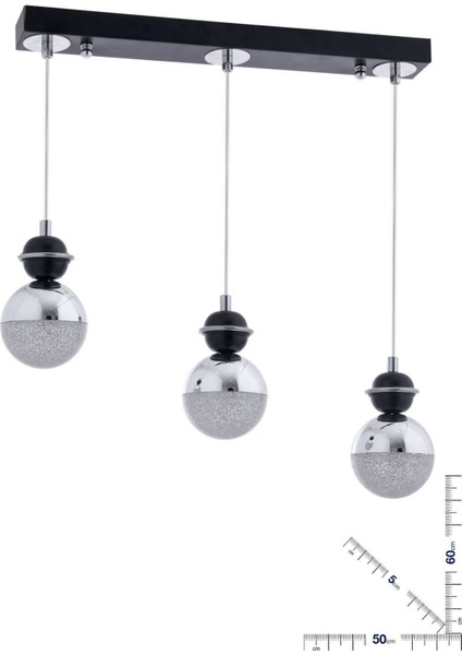 3'lü Renkli LED Işıklandırmalı Modern Yemek Masası, Mutfak ve Salon Için Şık Tasarım fırsatları