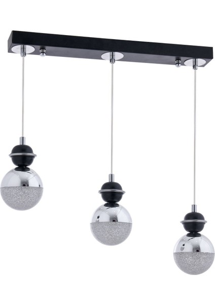 3'lü Renkli LED Işıklandırmalı Modern Yemek Masası, Mutfak ve Salon Için Şık Tasarım indirimleri