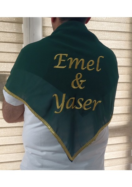 Isimli Damat Şalı Kına Şalı Asker Şalı Asker Yareni Nakış Işlemeli Şifon Kumaş Omuz Örtüsü Kişiyeözel fırsatları