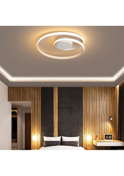 3 Renk Gövde Seçenekli Modern Girdap LED Avize, Şık ve Şeffaf Tasarım modelleri
