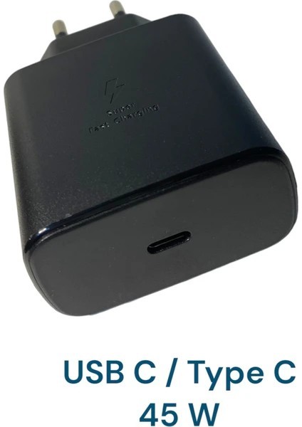 45 W Type C Hızlı Şarj Aleti Cihazı Seti 1 Mt. Typec To Typec Kablo +Usb C Kafa Xiaomi Redmi Samsung modelleri