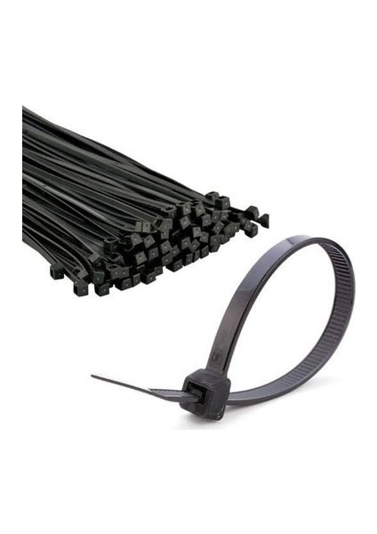 Kablo Bağı (Cırt Kelepçe) Siyah 4.8X200 mm (100ADET)