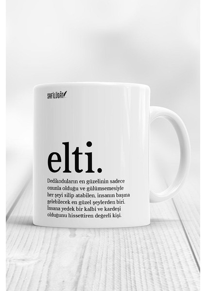 Elti Açıklamalı Baskılı Kupa Bardak