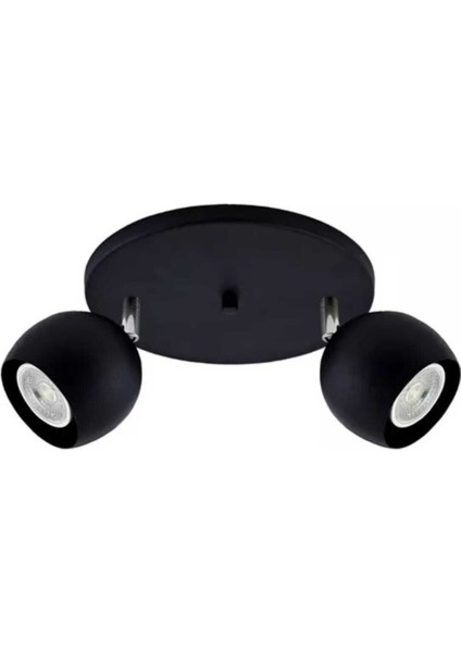 Ikili Hareketli LED Spot Avize, Günlük Işık, Siyah Renk, Enerji Tasarruflu ve Şık Tasarım