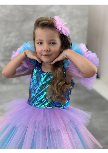 Kız Çocuk Deniz Kızı Abiye Elbise fiyatları