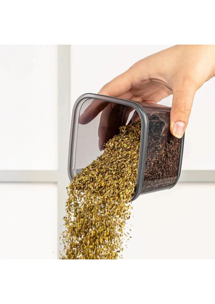 46 Parça Kare Erzak ve Bakliyat Saklama Kabıbaharat Seti 12X300ML 10X(350ML 500ML 1100ML) 4X1700ML