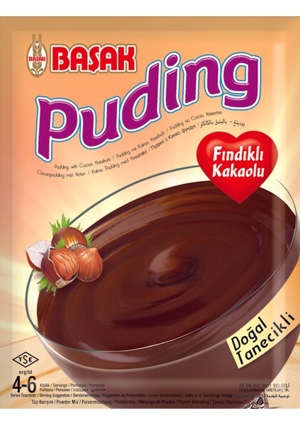 Puding Fındıklı Kakaolu 110 Gr. x 3 Adet