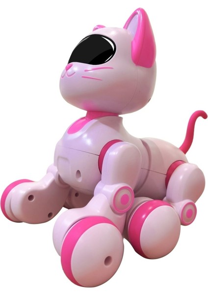 Eğitici Uzaktan Kumandalı Şarjlı Işıklı Sesli Dans Eden Programlanabilir Akıllı Robot Kedi indirimleri
