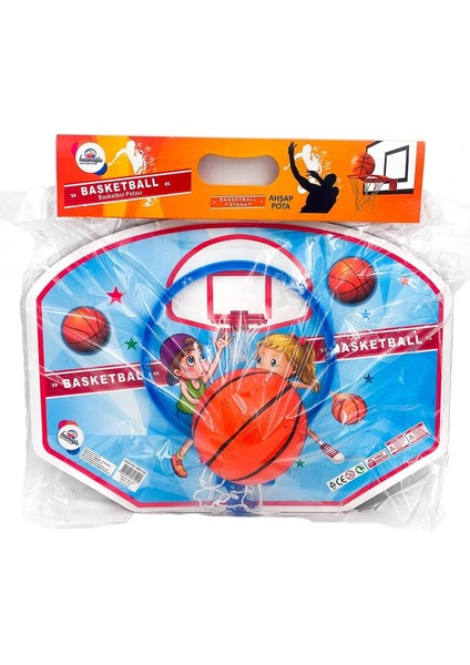 Ahşap Gövdeli Fileli Basketbol Potası ve Top Seti | 40X47 cm Asılabilir Duvar Tipi Çocuk Basket Seti modelleri