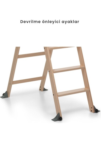 Lascala 5 Basamaklı Ahşap Merdiven Ceviz Renk modelleri