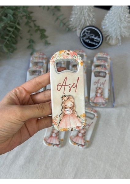 3 Boyutlu Kabartmalı Yeni Doğan Mevlit Hediyelik Bebek Açacak Magnet-Pembe Prenses Kız-20 Adet fırsatları