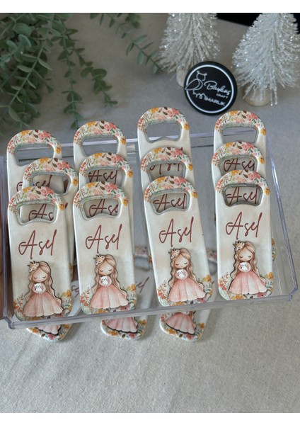 3 Boyutlu Kabartmalı Yeni Doğan Mevlit Hediyelik Bebek Açacak Magnet-Pembe Prenses Kız-20 Adet indirimleri