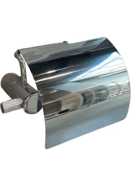 X-Traıl Kapaklı Tuvalet Kağıtlığı Krom 88X104X170 mm