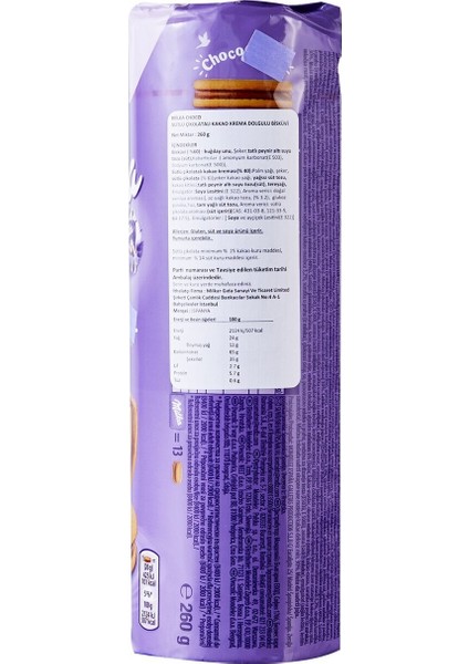 Choco Biscuits 260 gr fiyatları