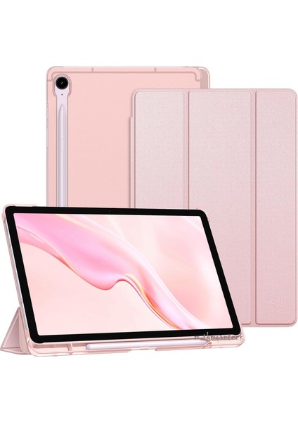 Samsung Galaxy Tab S9 Fe Plus 12.4 / S10 Plus 12.4 Inç Kılıf Smart Uyku Modlu S Pen Kalem Bölmeli Akıllı Standlı Arkası Renkli Kapak SM-X610 X616B X820 X826B X810 X816B
