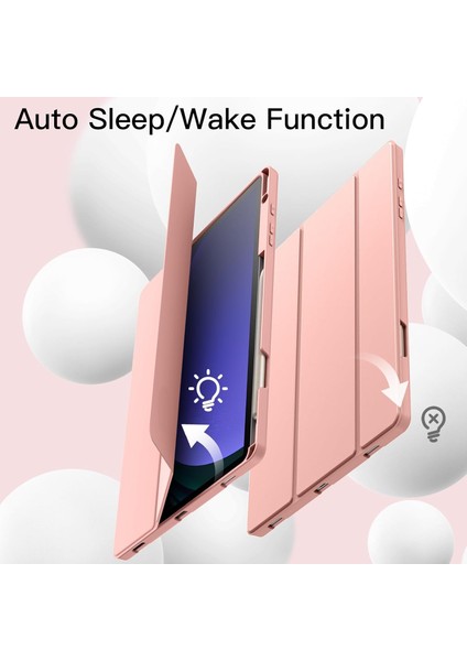 Samsung Galaxy Tab S9 Fe Plus 12.4 / S10 Plus 12.4 Inç Kılıf Smart Uyku Modlu S Pen Kalem Bölmeli Akıllı Standlı Arkası Renkli Kapak SM-X610 X616B X820 X826B X810 X816B fırsatları