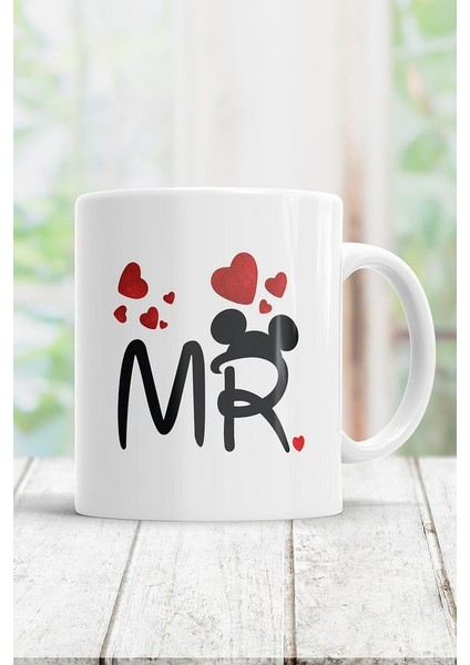 Beyaz Mr Kupa Bardak