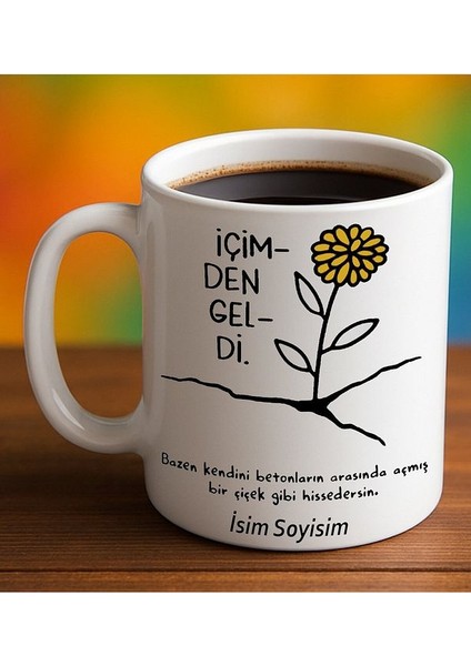 Komik - Esprili Kupa Bardak Içimden Geldi Yazılı Komik Kupa Bardak