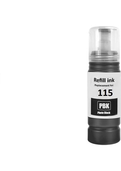Epson 115 6 Renkli Muadil Mürekkep Seti Ecotank L8160 L8180 Yazıcı Uyumlu modelleri