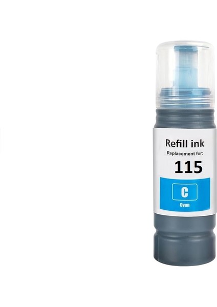 Epson T115 (115) Epson Ecotank L8160 Epson Ecotank L8180 Uyumlu 6 Renkli Muadil Mürekkep Seti 70'er ml