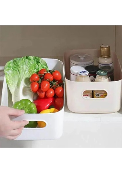 6'lı Buzdolabı Dolap Içi Düzenleyici Organizer Saklama Kabı Beyaz 6 x 4 Litre indirimleri
