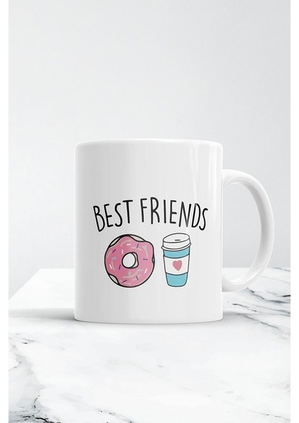 Donut Kahve Best Friends Kupa Kupa Bardak
