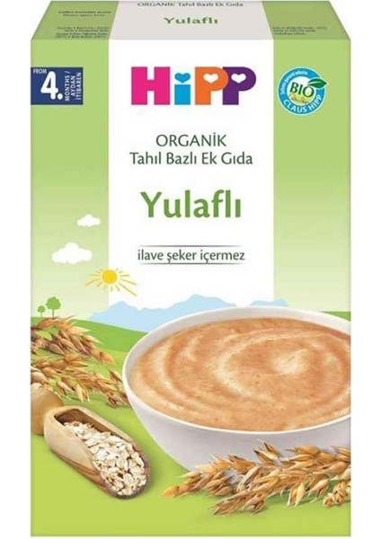 p Organik Yulaflı Tahıl Bazlı Ek Gıda 200 gr