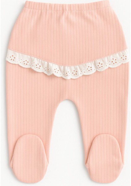 5 Parça Kız Bebek Çıkış Seti – Dantel Yaka & Fiyonklu fırsatları