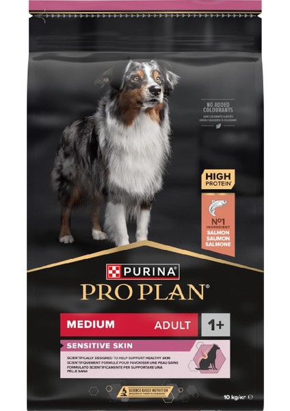 Proplan Medium Somonlu Hassas Yetişkin Köpek Maması 10 kg