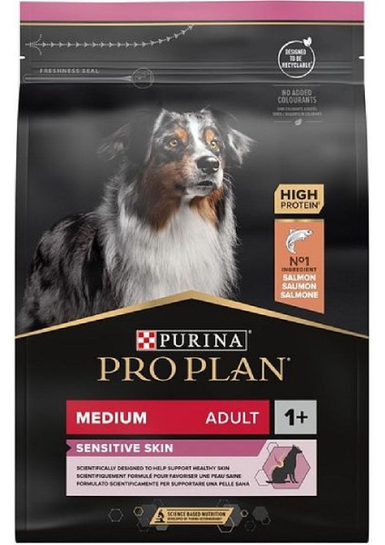 Proplan Medium Somonlu Hassas Yetişkin Köpek Maması 10 kg modelleri