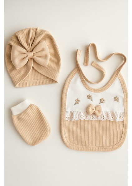 5 Parça Kız Bebek Çıkış Seti – Dantel Yaka & Fiyonklu fiyatları