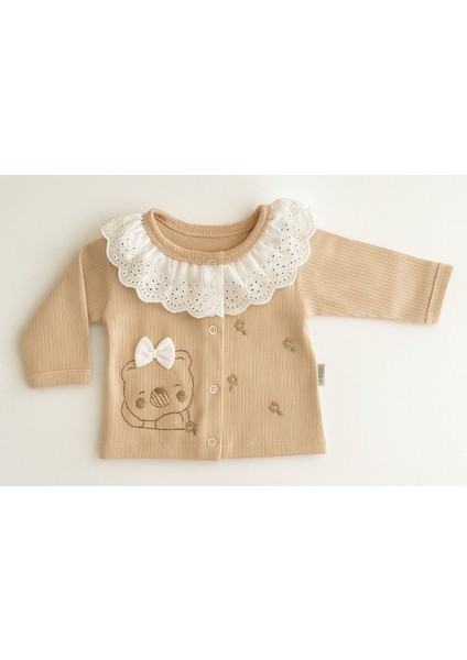 5 Parça Kız Bebek Çıkış Seti – Dantel Yaka & Fiyonklu modelleri