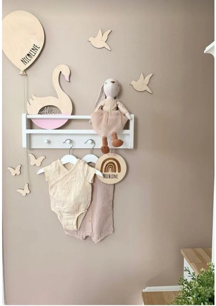 70*1cm Çocuk Odası Montessori Askılık Raf, Kitaplık, Banyo, Antre Hol, Giriş Askılık, Mutfak Gereçleri