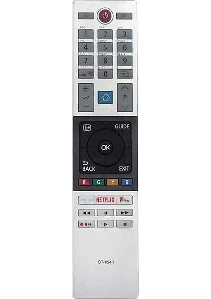 Toshıba CT-8541 Netflıx- Prıme Vıdeo-F Play Tuşlu Lcd-Led Tv Kumanda (5047)
