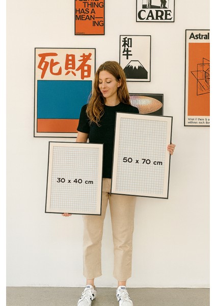Tokyo Red Dots – Illüstrasyon Poster - Curated By Push - Çerçevesiz modelleri
