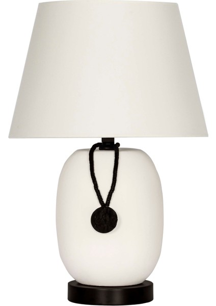 Krem Renk Nairobi Seramik Abajur-Krem Başlık