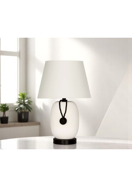 Krem Renk Nairobi Seramik Abajur-Krem Başlık modelleri