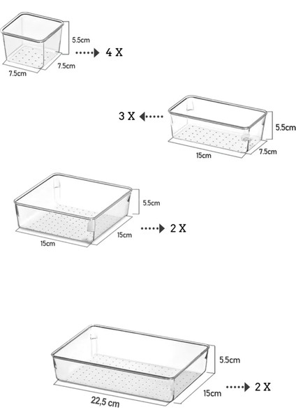 11 Adet Modüler Banyo Makyaj Takı Düzenleyici - Masaüstü Organizer - Mutfak Çekmece Içi Düzenleyici fırsatları