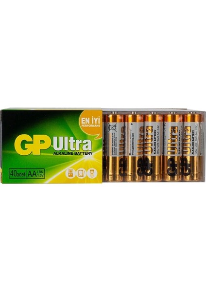 Gp 15AU R6 Ultra Alkalin Kalem Aa 40 Lı Paket (5047) fiyatları