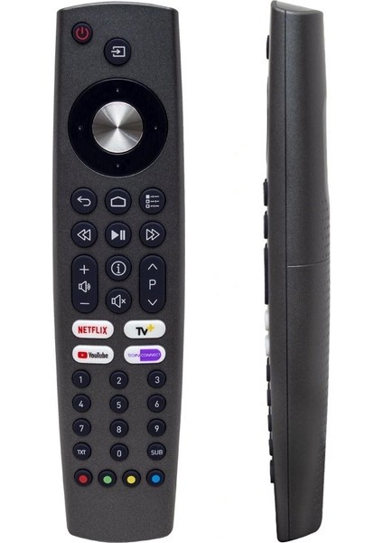 Arçelik-Beko-Grundıg TS9187R RC4353902/01 Netflıx-Youtube-Beınconnect-Tv+ Tuşlu Yazısız LCD LED Tv Kumanda (5047)