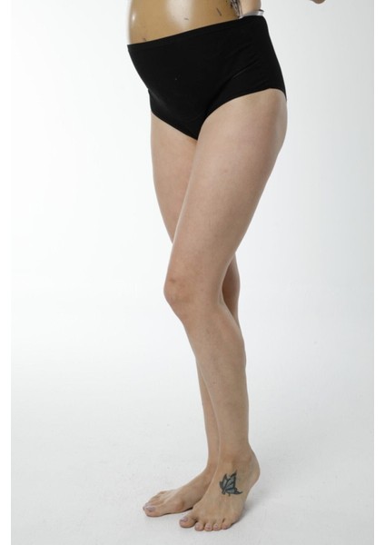 1413 Pamuklu Yüksel Bel Hamile Lohusa Külot - Siyah fiyatları