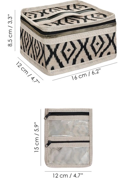 Seyahat Boy Takı Çantası - Mücevher Kolye Küpe Yüzük Aksesuar Düzenleyici Organizer Takı Kutusu fiyatları