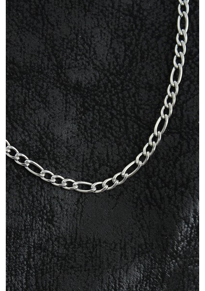 316L Çelik Klasik Figaro Zincir Model Gümüş Renk Erkek Kolye fiyatları