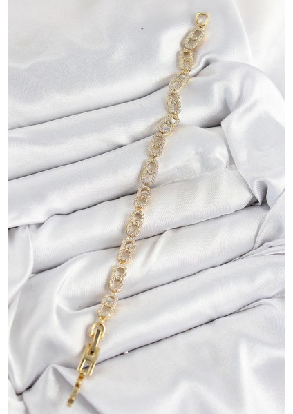 Pirinç Zirkon Taşlı Messika Model Gold Renk Vıp Seri Kadın Bileklik fiyatları