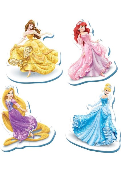 Ks Baby Puzzle Disney Prensesler My First Puzzle 4 In 1 Çerçevesiz