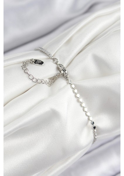 Pirinç Zirkon Taşlı Nazar Model Ezme Zincir Gümüş Renk Kadın Bileklik fiyatları