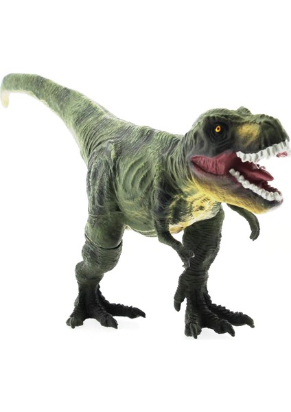 Yumuşak Plastik 31 cm Dinozor Figür - Yeşil T-Rex modelleri