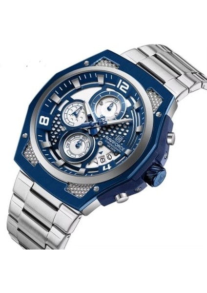 Erkek Kol Saati Fonksiyonlu Çelik Kordon 2208