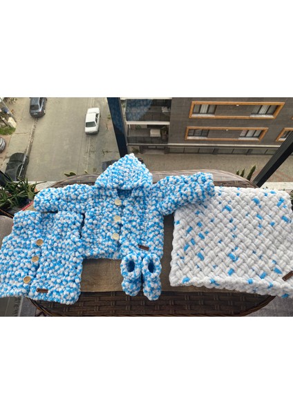 Puffy Bebek Hırka Takımı